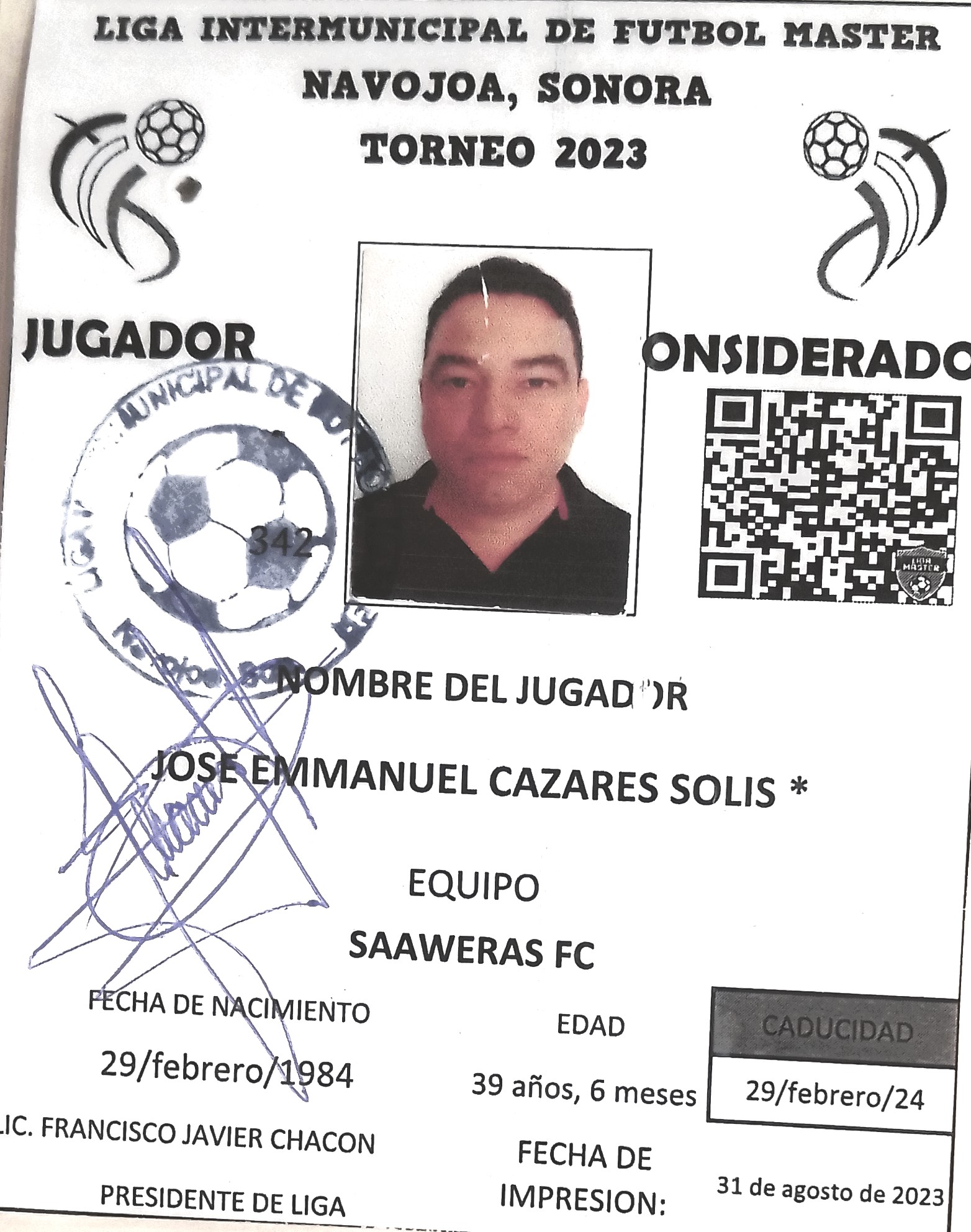 Foto de JOSE EMMANUEL CAZARES SOLIS