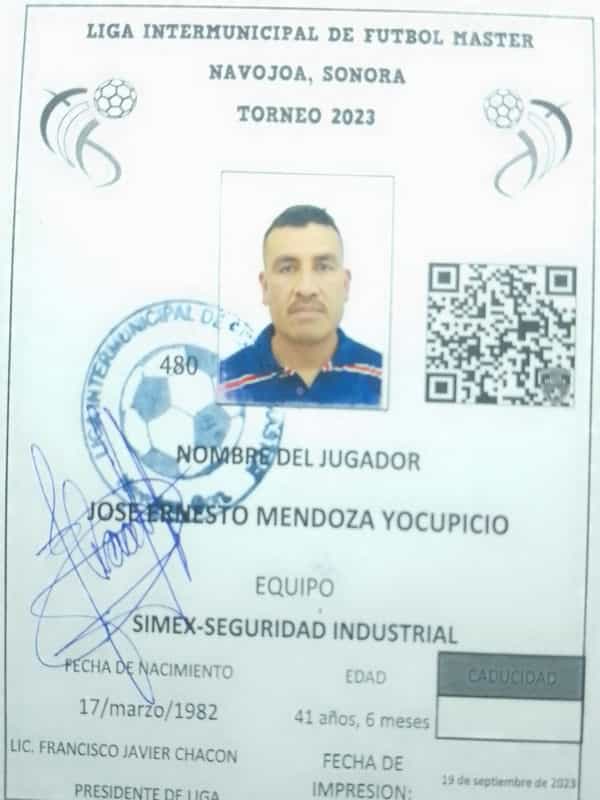 Foto de JOSE ERNESTO MENDOZA YOCUPICIO