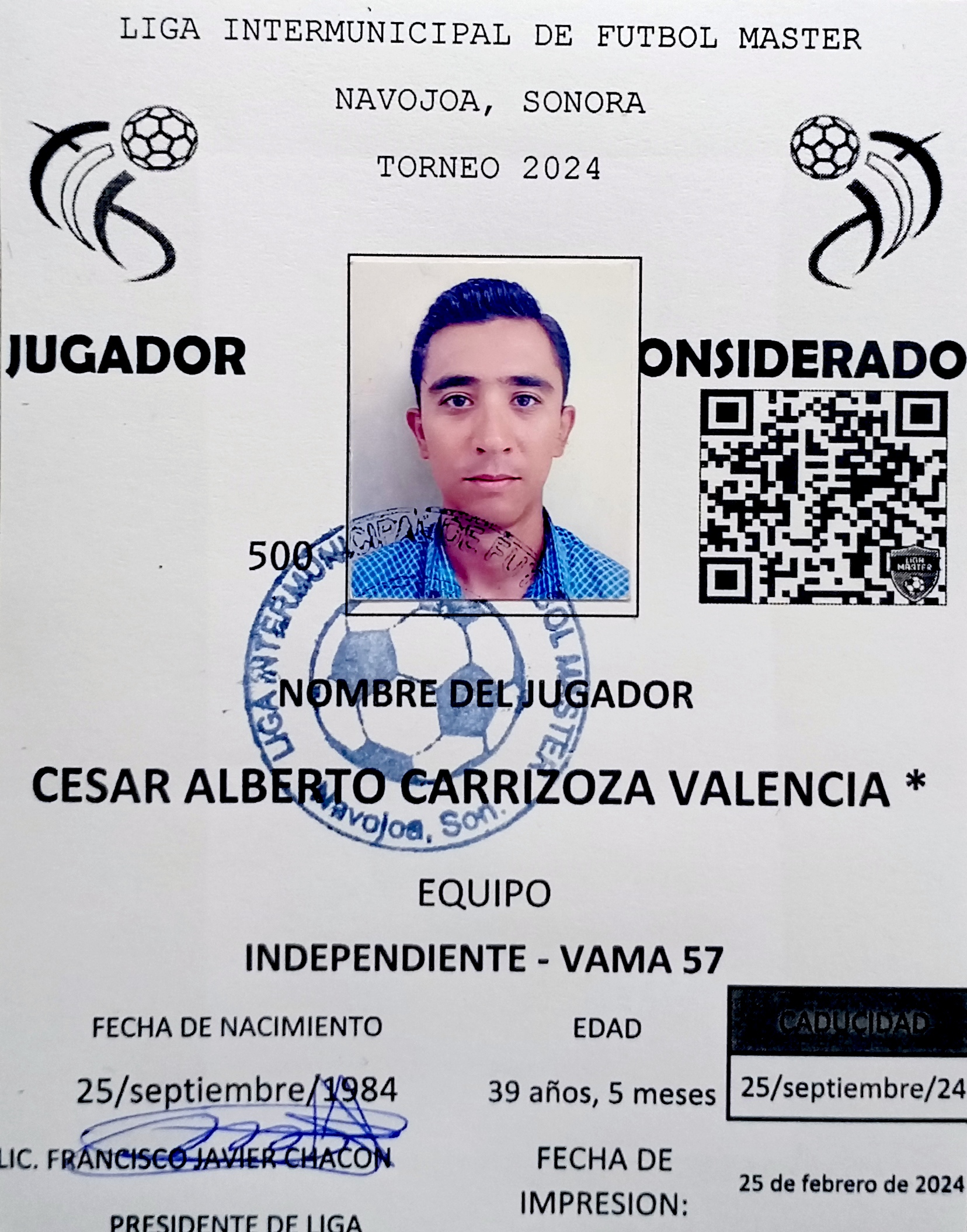 Foto de CESAR ALBERTO CARRIZOZA VALENCIA