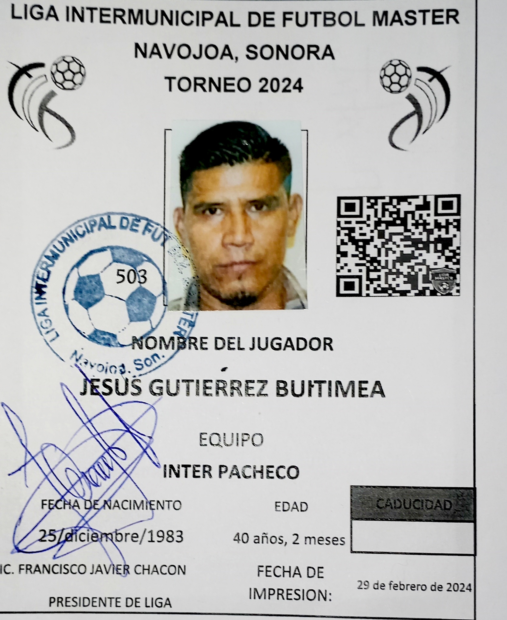 Foto de JESUS GUTIERREZ BUITIMEA