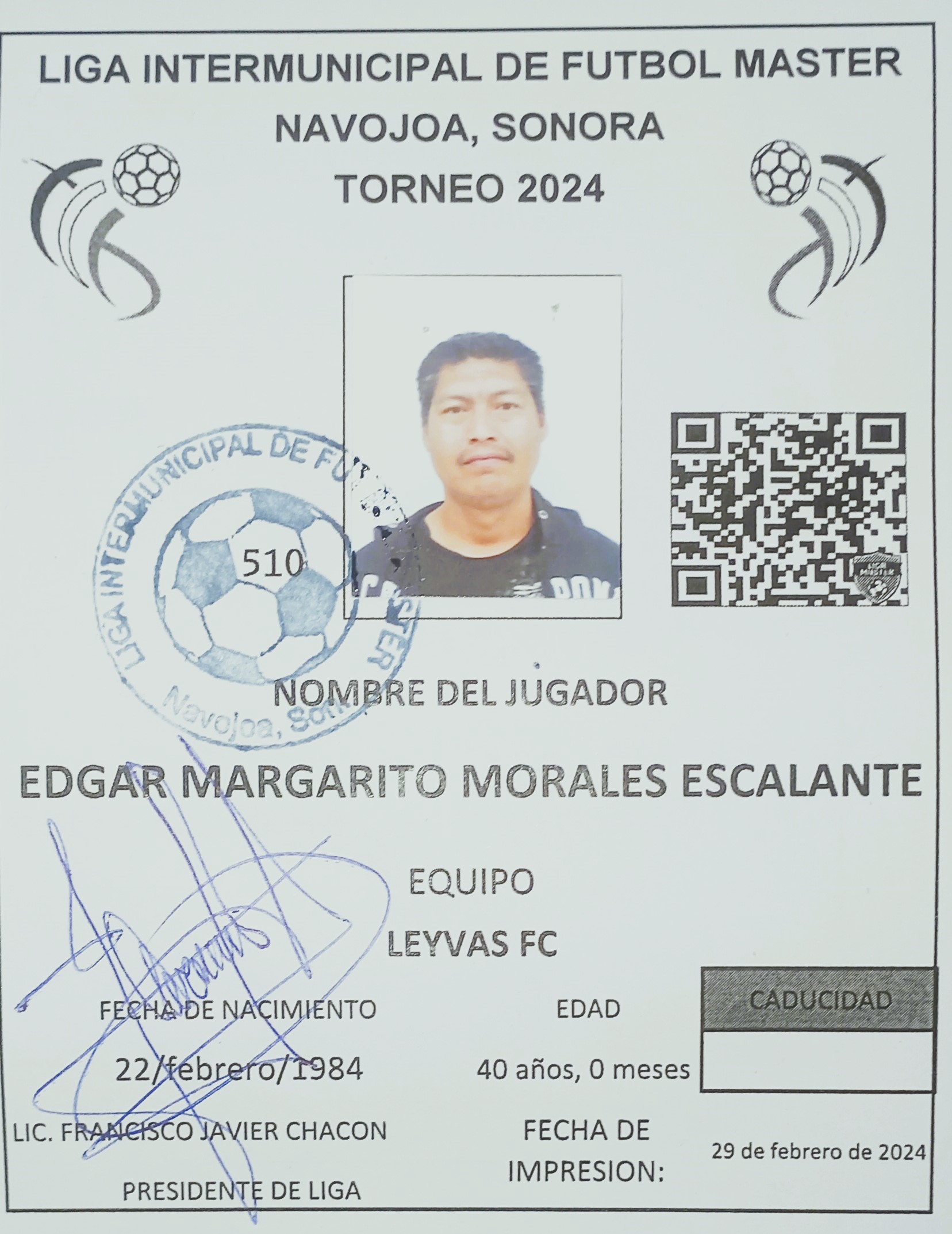 Foto de EDGAR MARGARITO MORALES ESCALANTE