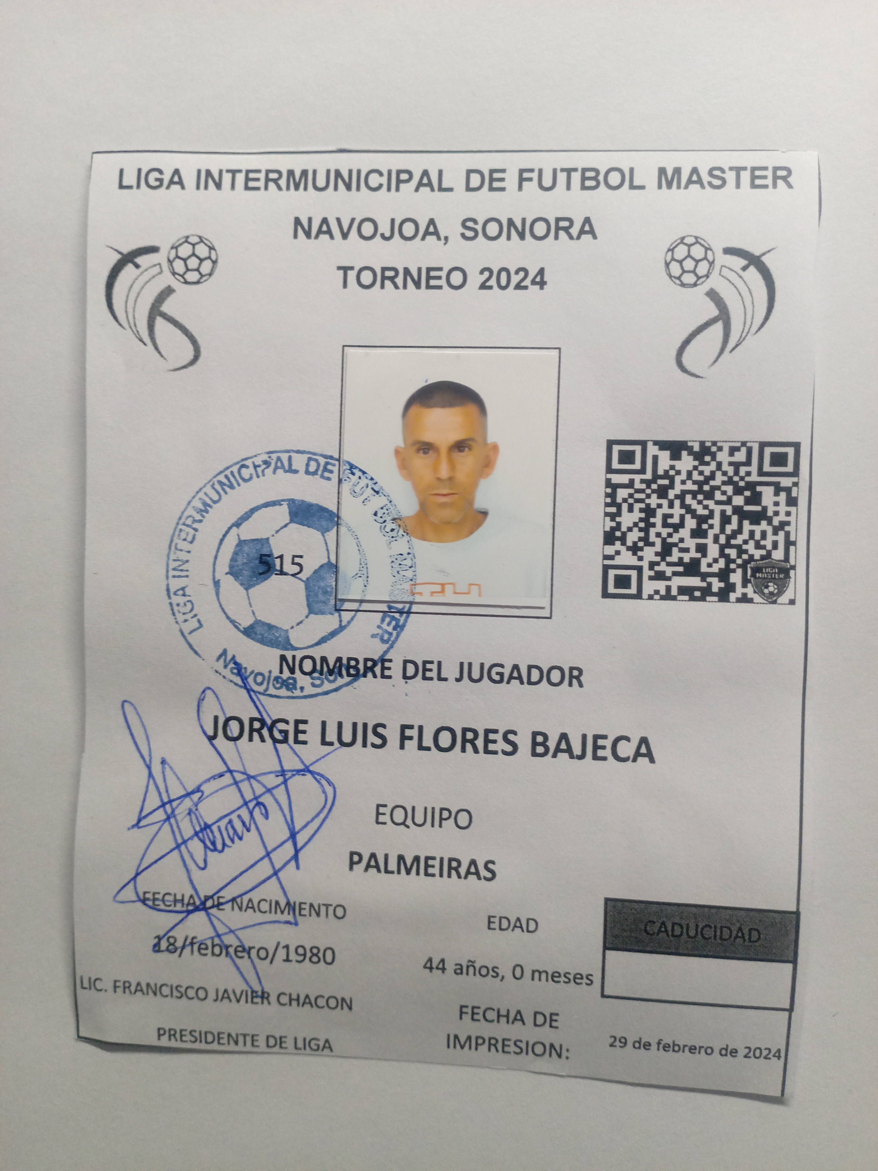 Foto de JORGE LUIS FLORES BAJECA