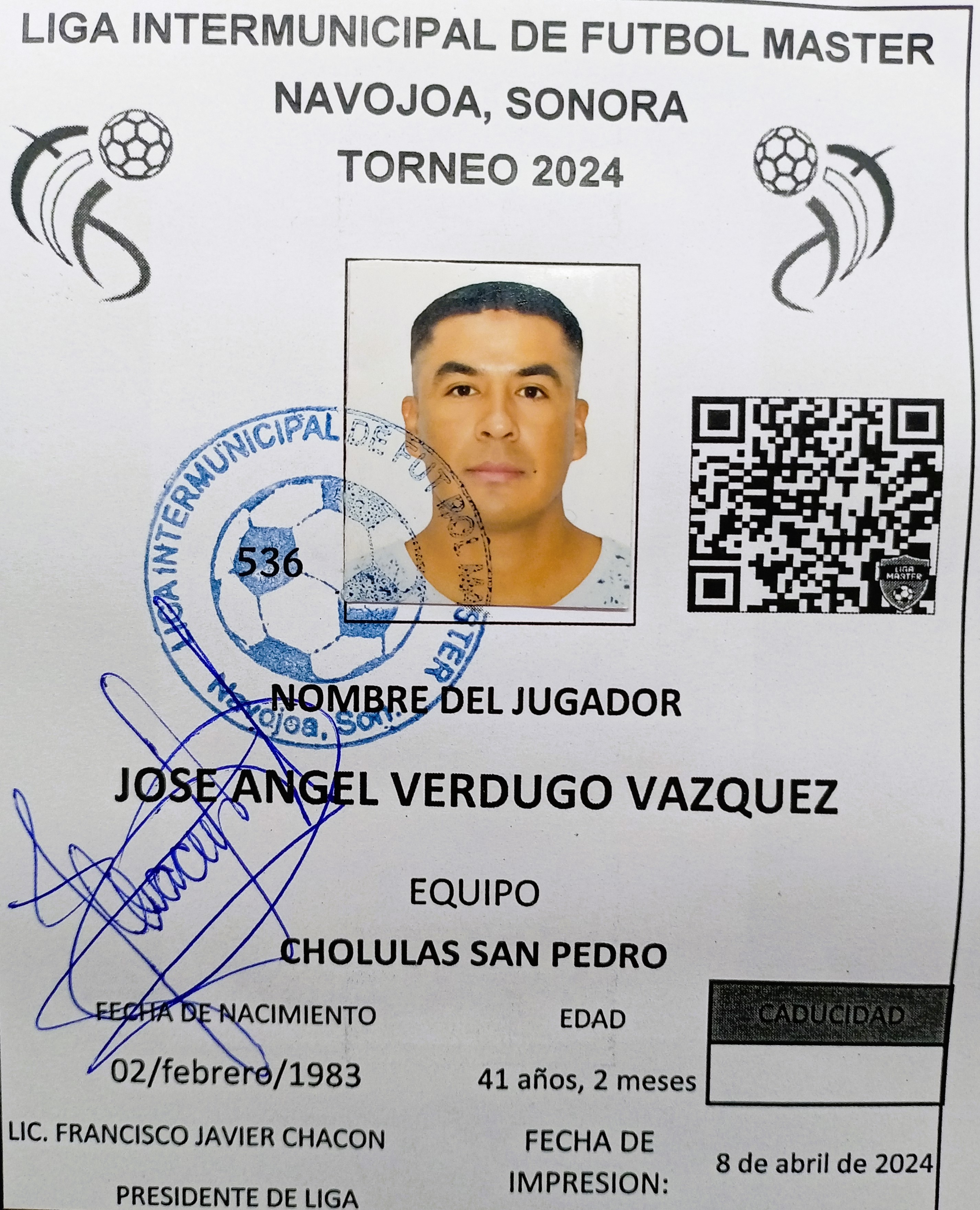 Foto de JOSE ANGEL VERDUGO VAZQUEZ