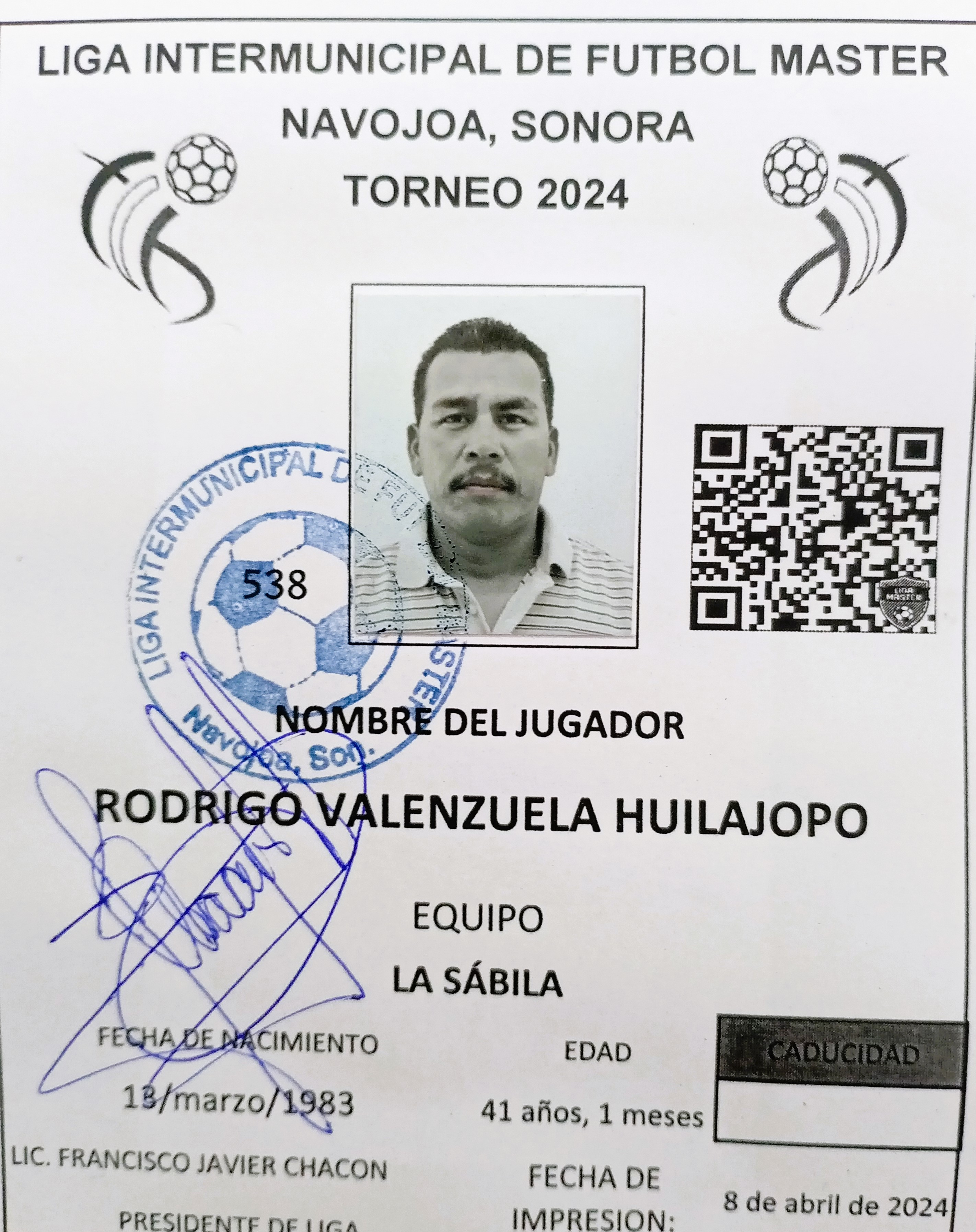 Foto de RODRIGO VALENZUELA HUILAJOPO