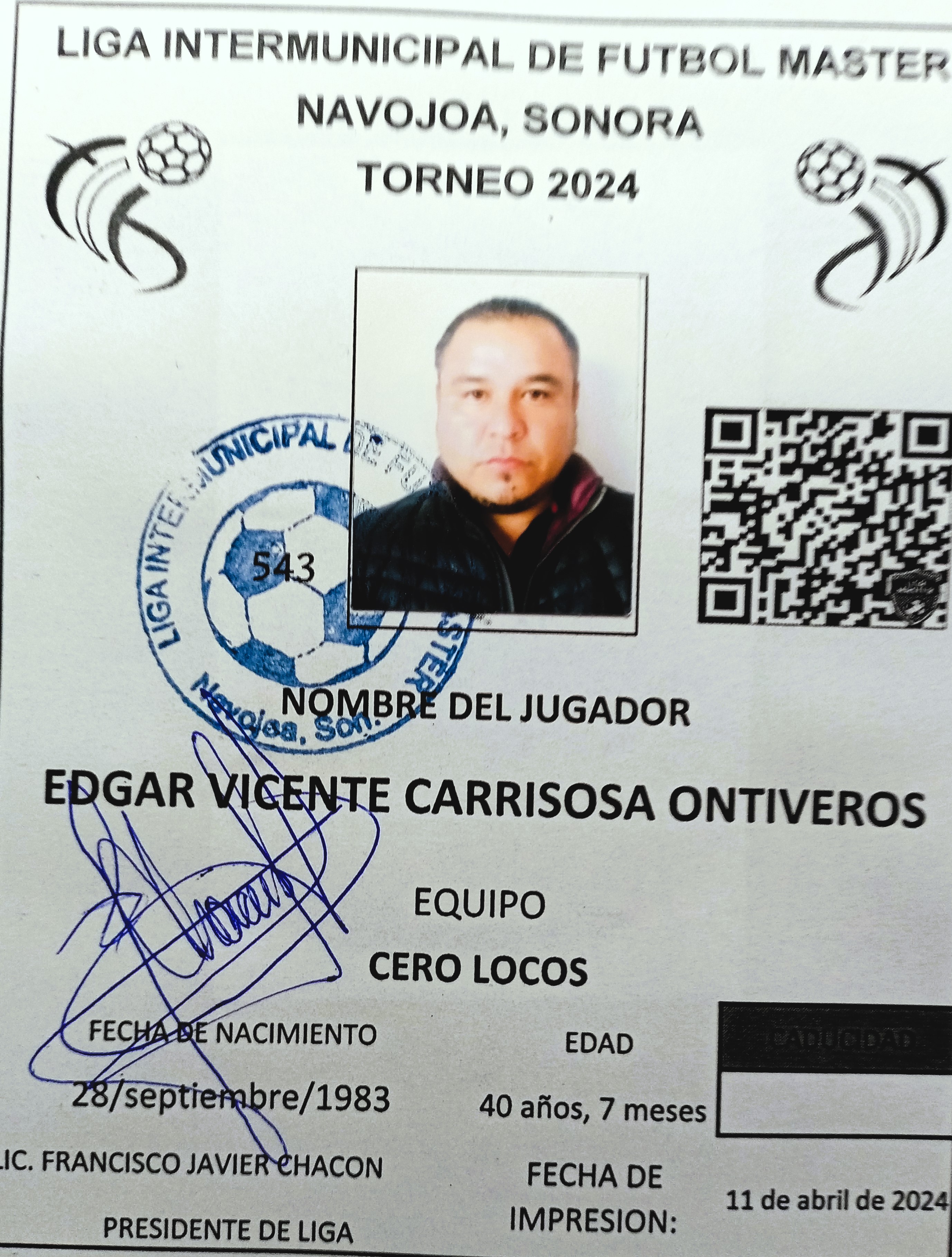 Foto de EDGAR VICENTE CARRISOSA ONTIVEROS