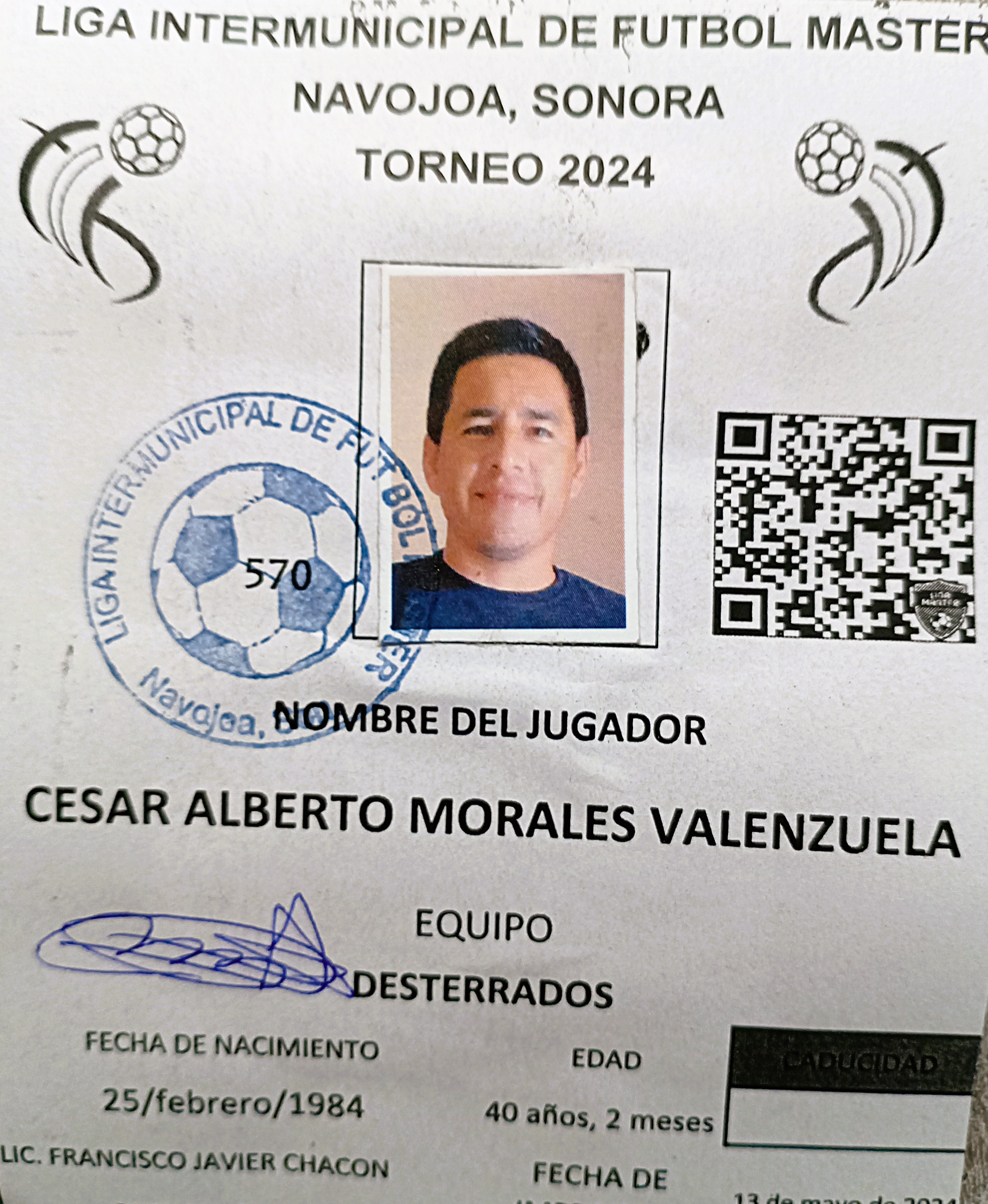 Foto de CESAR ALBERTO MORALES VALENZUELA