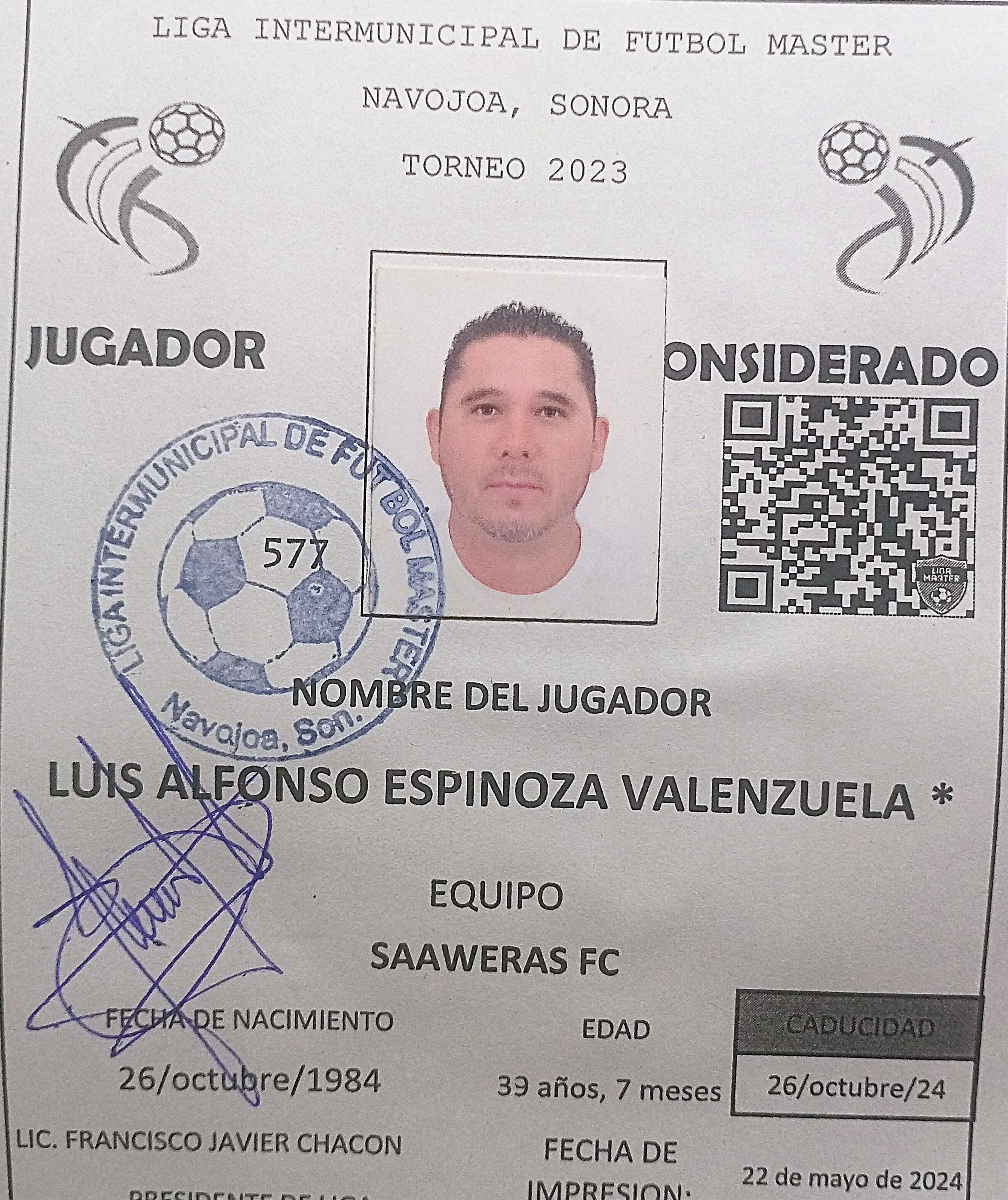 Foto de LUIS ALFONSO ESPINOZA VALENZUELA