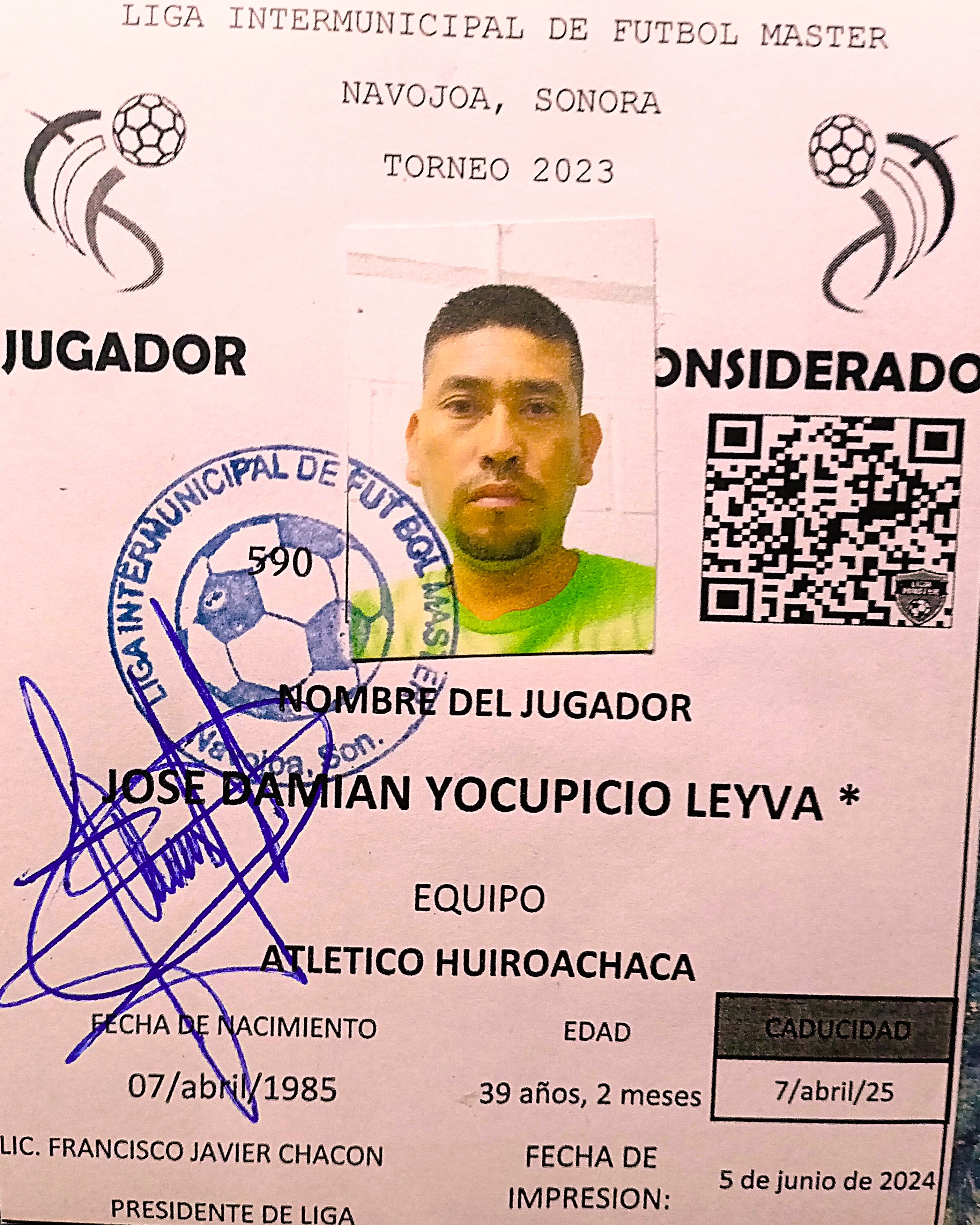Foto de JOSE DAMIAN YOCUPICIO LEYVA *