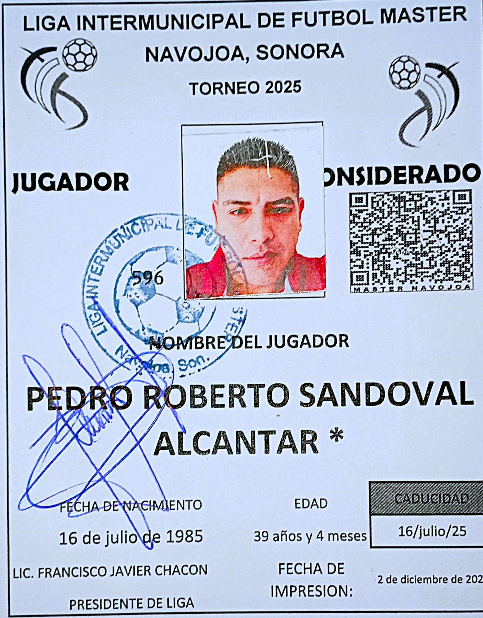 Foto de PEDRO ROBERTO SANDOVAL ALCANTAR *