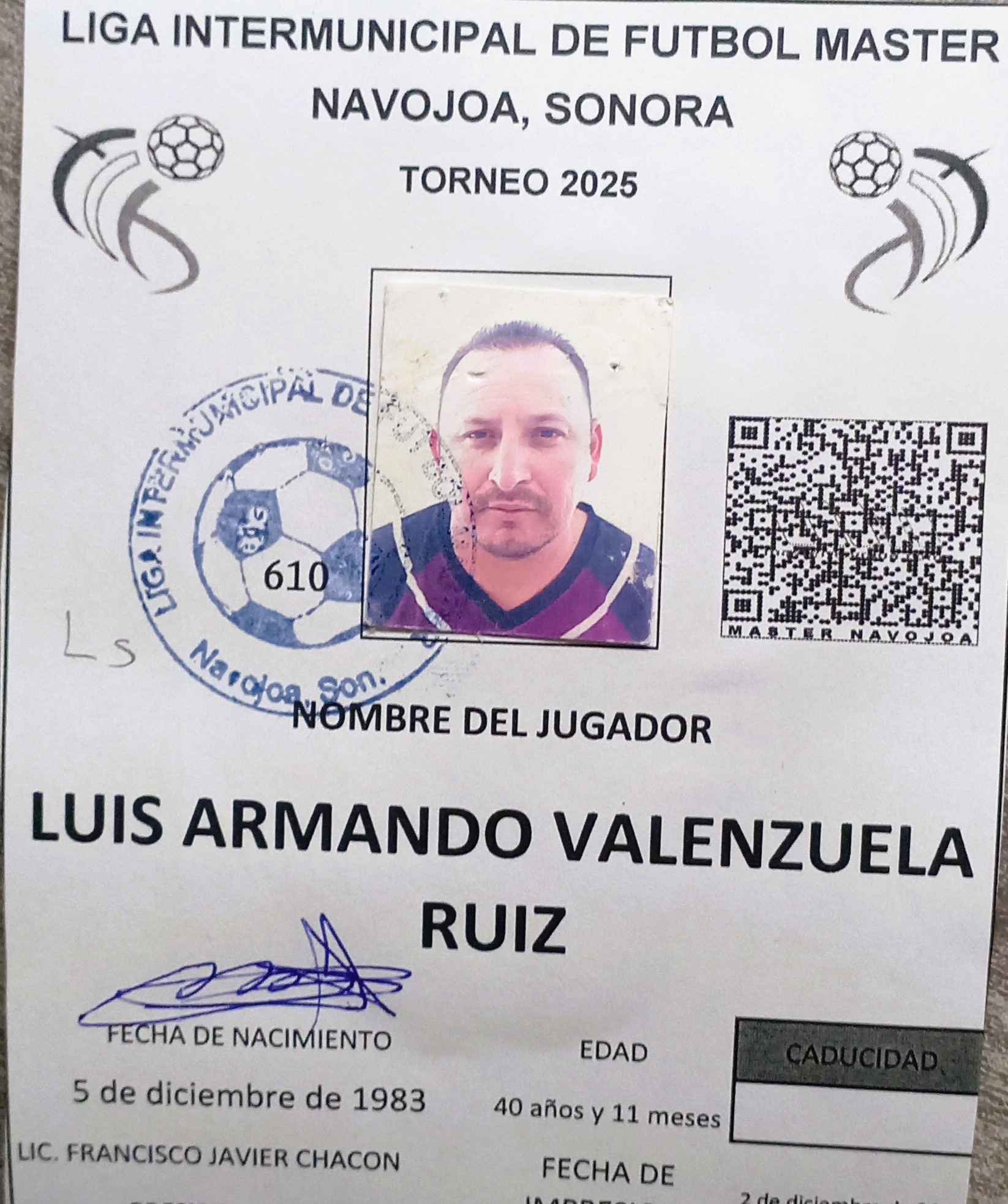 Foto de LUIS ARMANDO VALENZUELA RUIZ