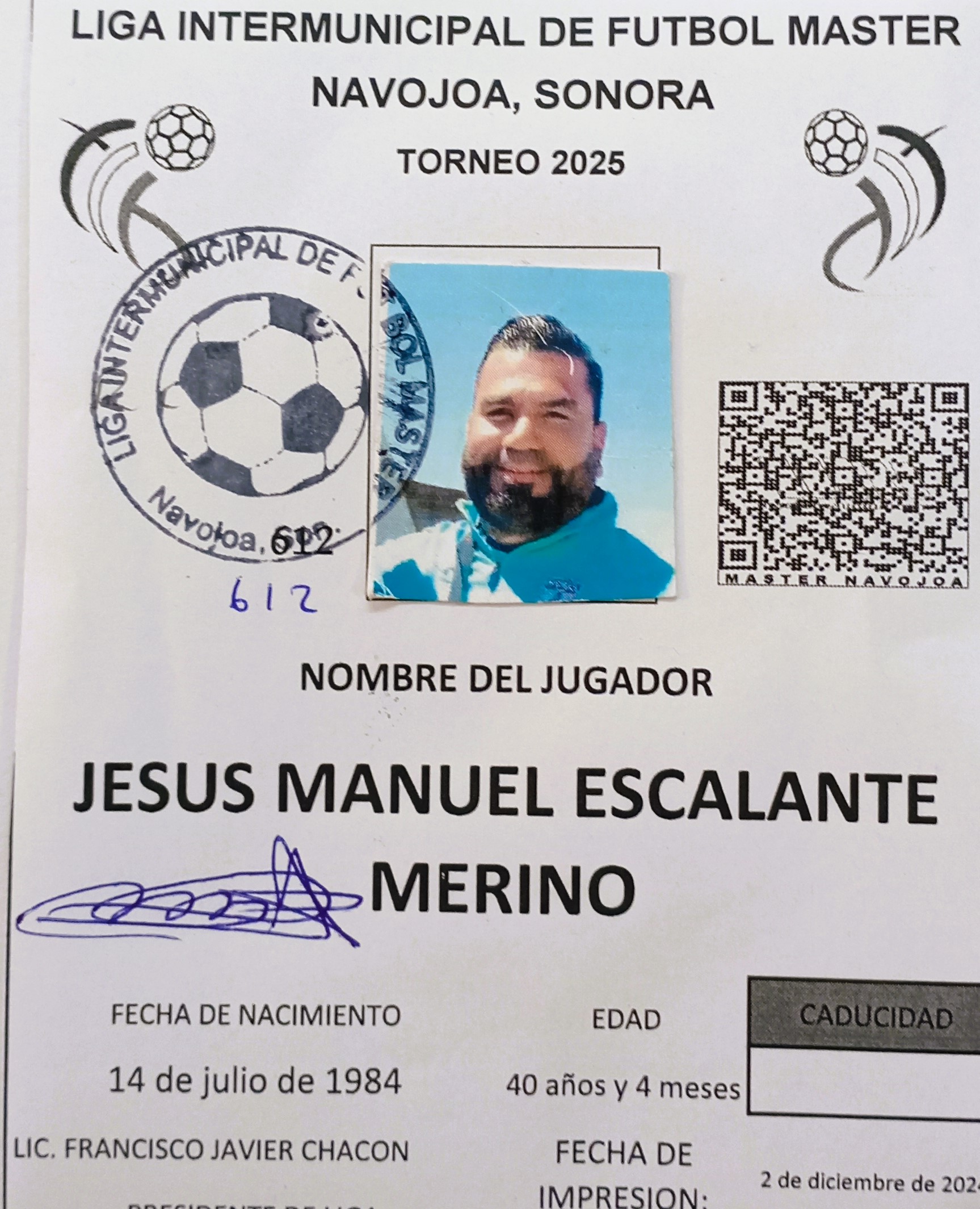 Foto de JESUS MANUEL ESCALANTE MERINO