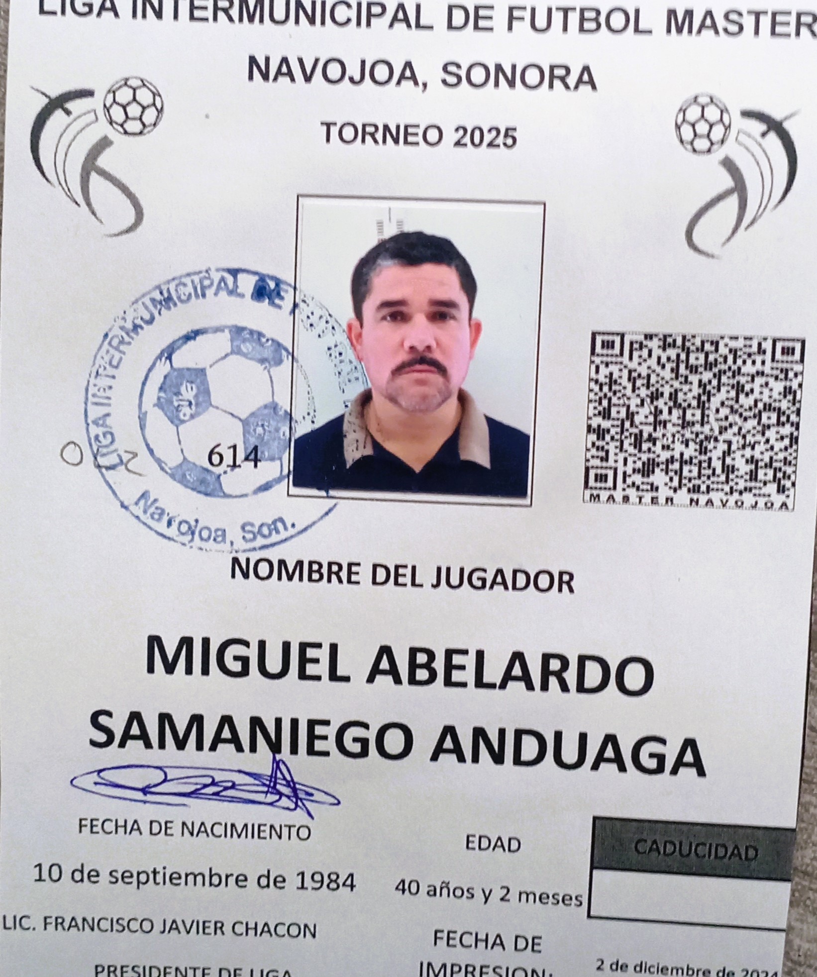 Foto de MIGUEL ABELARDO SAMANIEGO ANDUAGA