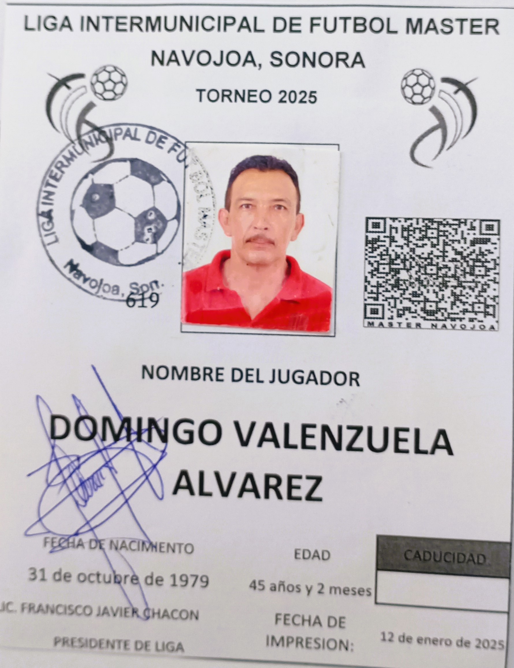 Foto de DOMINGO VALENZUELA ALVAREZ