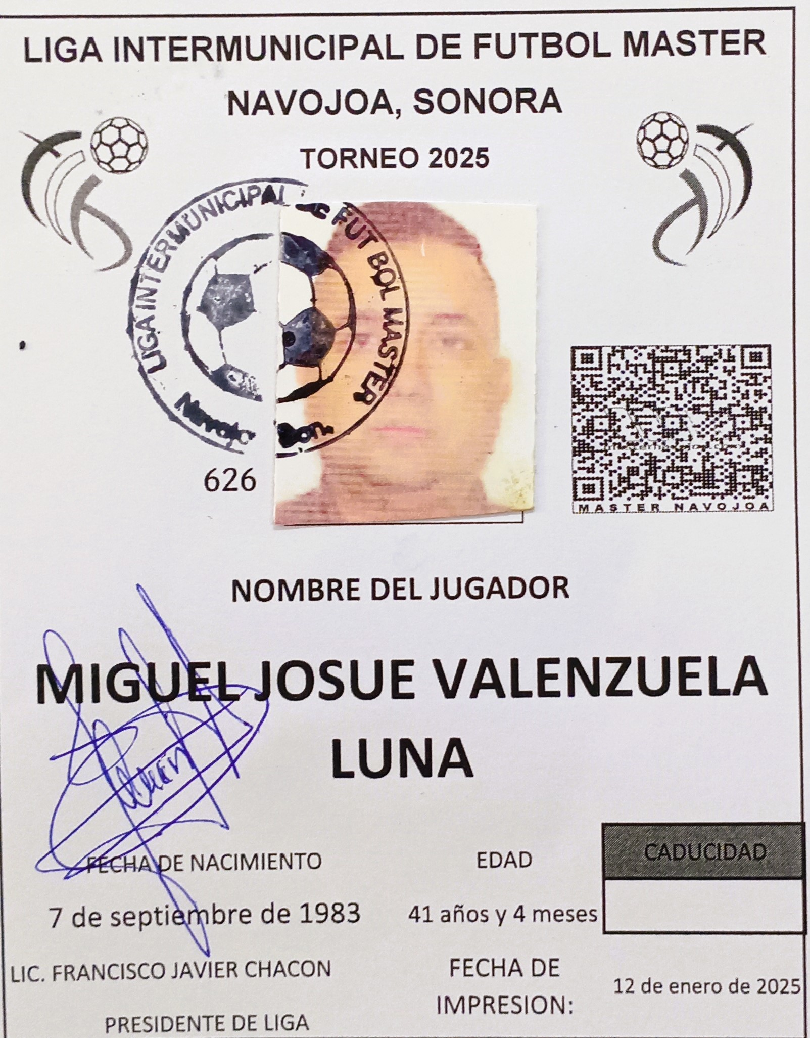 Foto de MIGUEL JOSUE VALENZUELA LUNA
