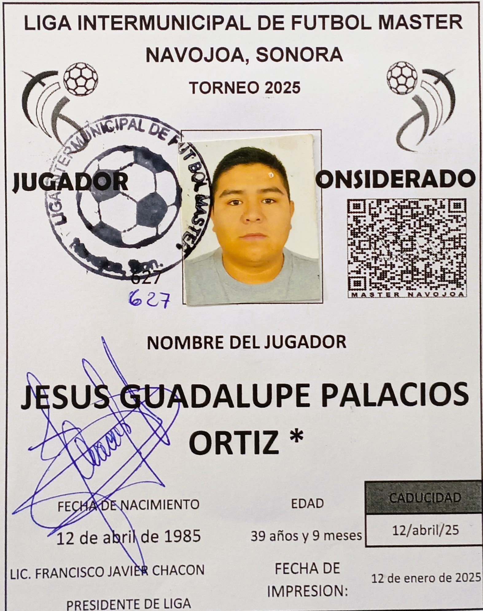 Foto de JESUS GUADALUPE PALACIOS ORTIZ