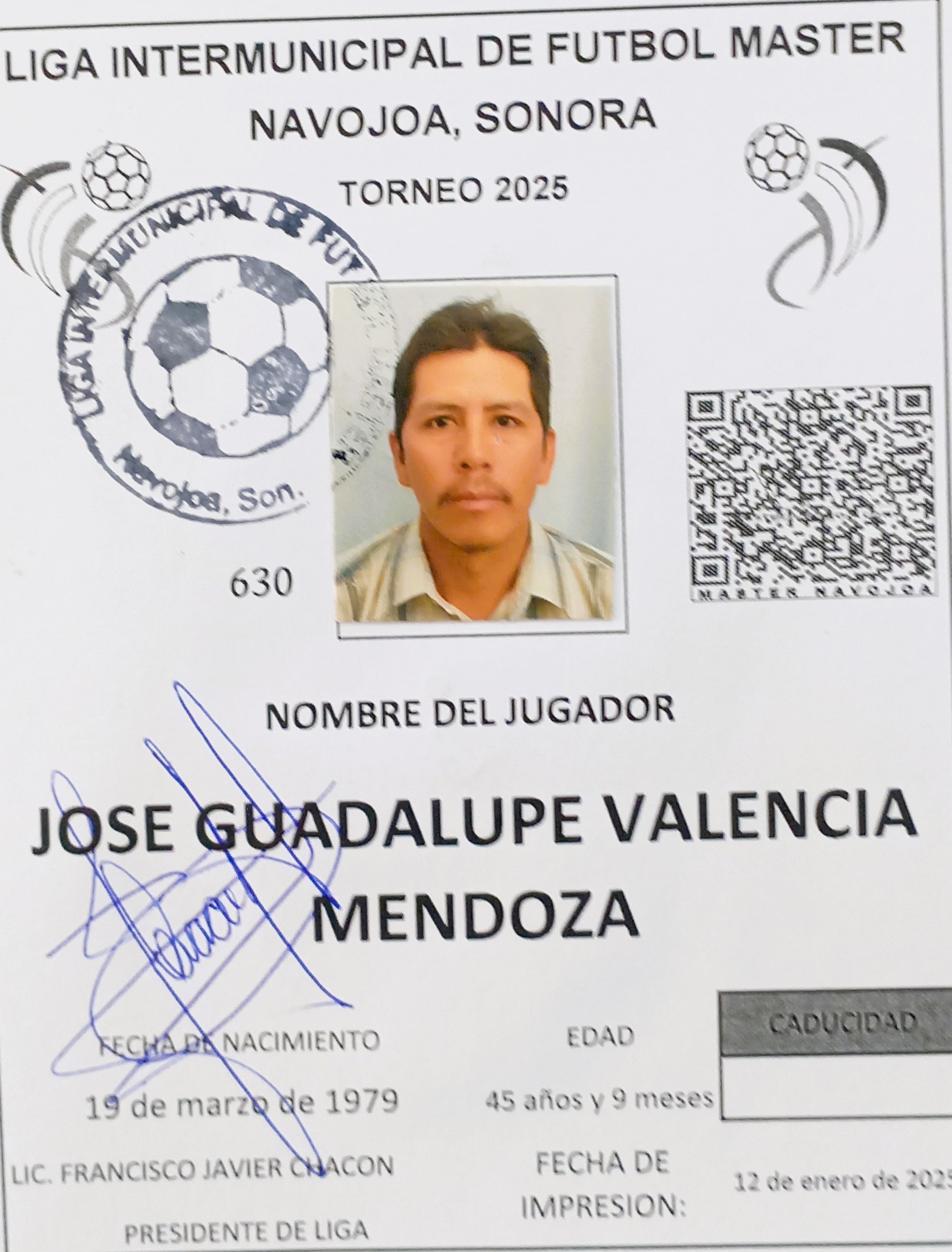 Foto de JOSE GUADALUPE VALENCIA MENDOZA