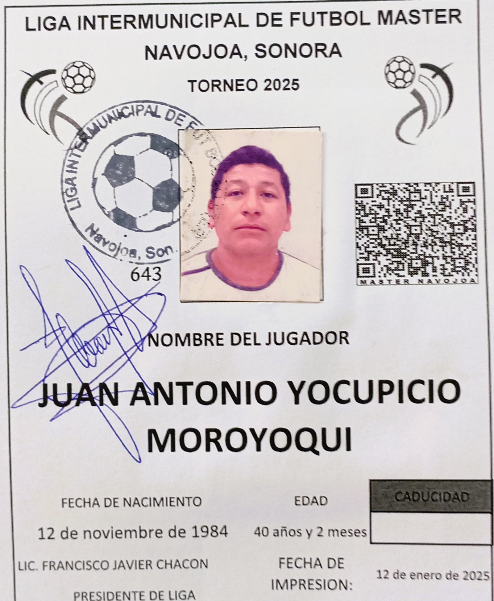 Foto de JUAN ANTONIO YOCUPICIO MOROYOQUI