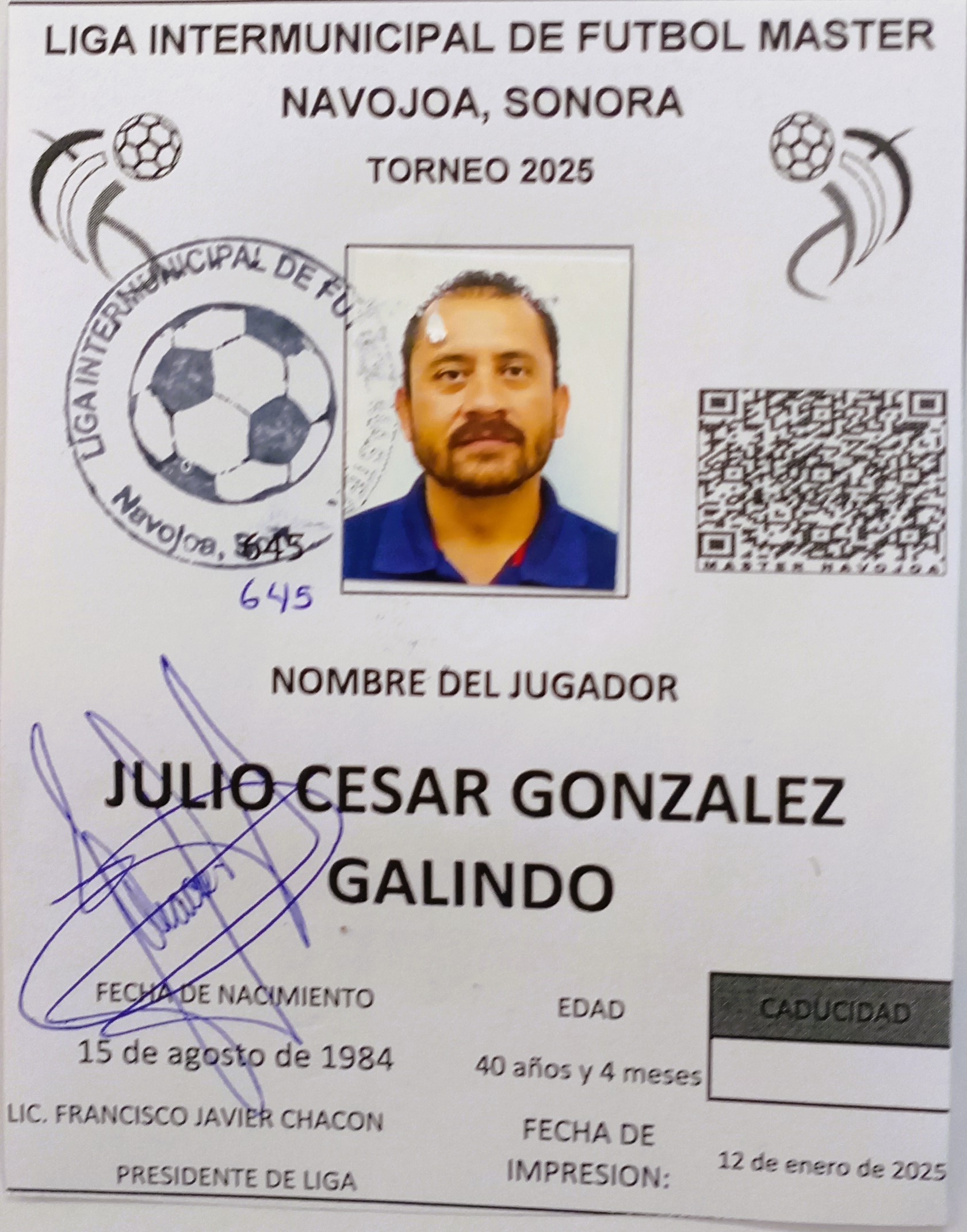 Foto de JULIO CESAR GONZALEZ GALINDO