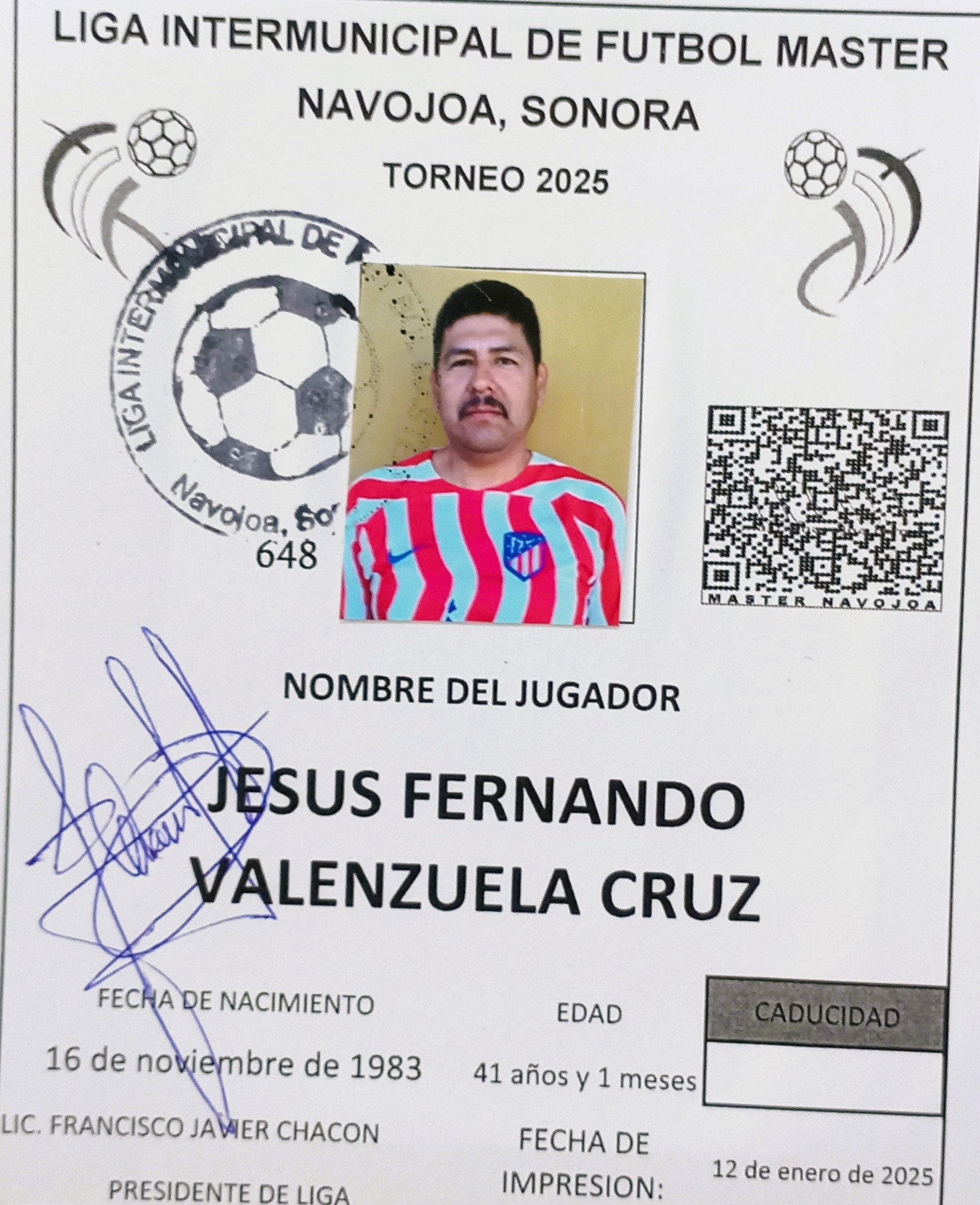 Foto de JESUS FERNANDO VALENZUELA CRUZ