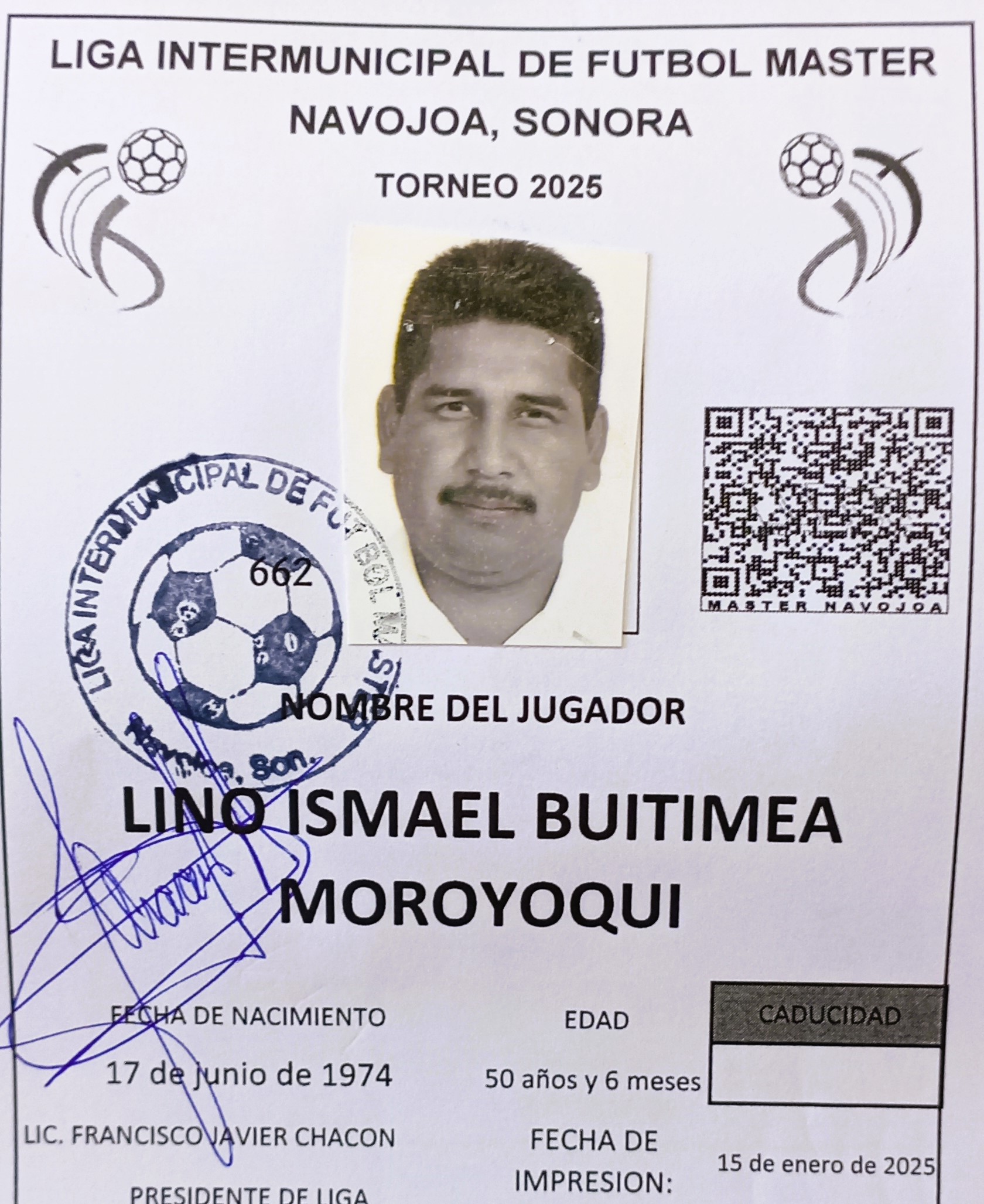 Foto de LINO ISMAEL BUITIMEA MOROYOQUI