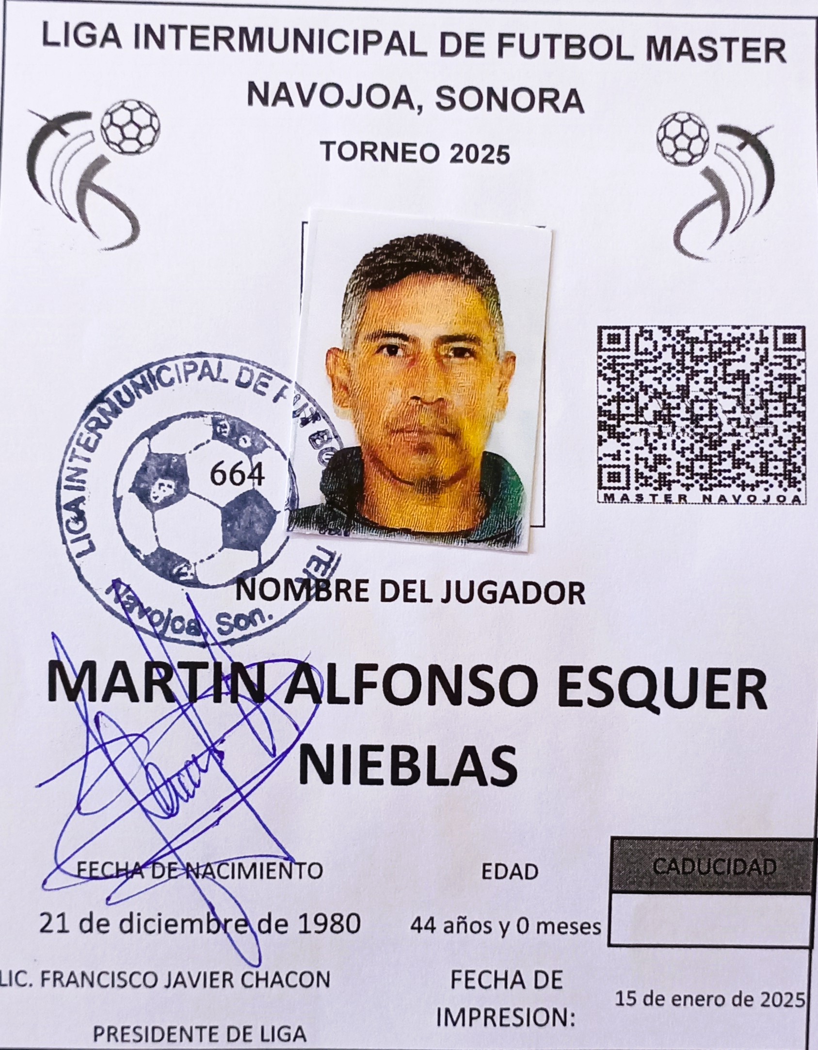 Foto de MARTIN ALFONSO ESQUER NIEBLAS