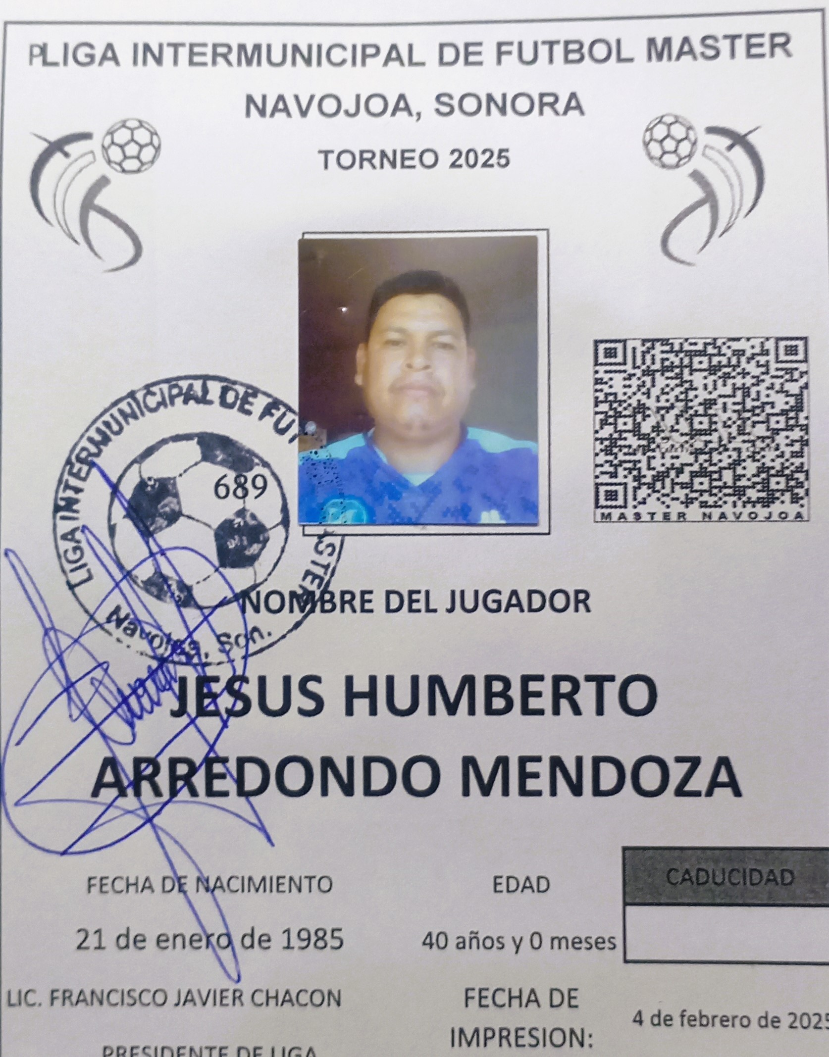 Foto de JESUS HUMBERTO ARREDONDO MENDOZA