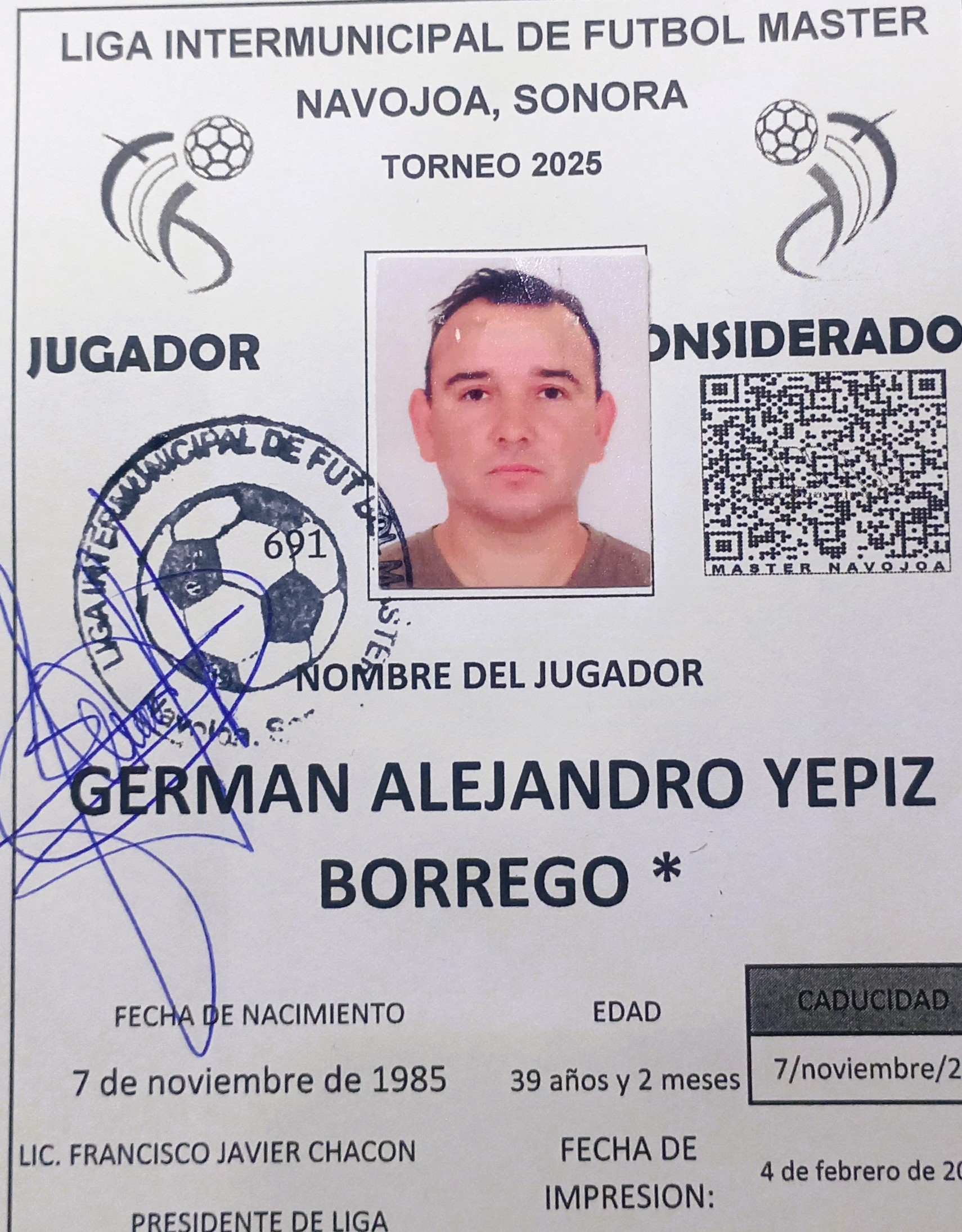 Foto de GERMAN ALEJANDRO YEPIZ BORREGO *