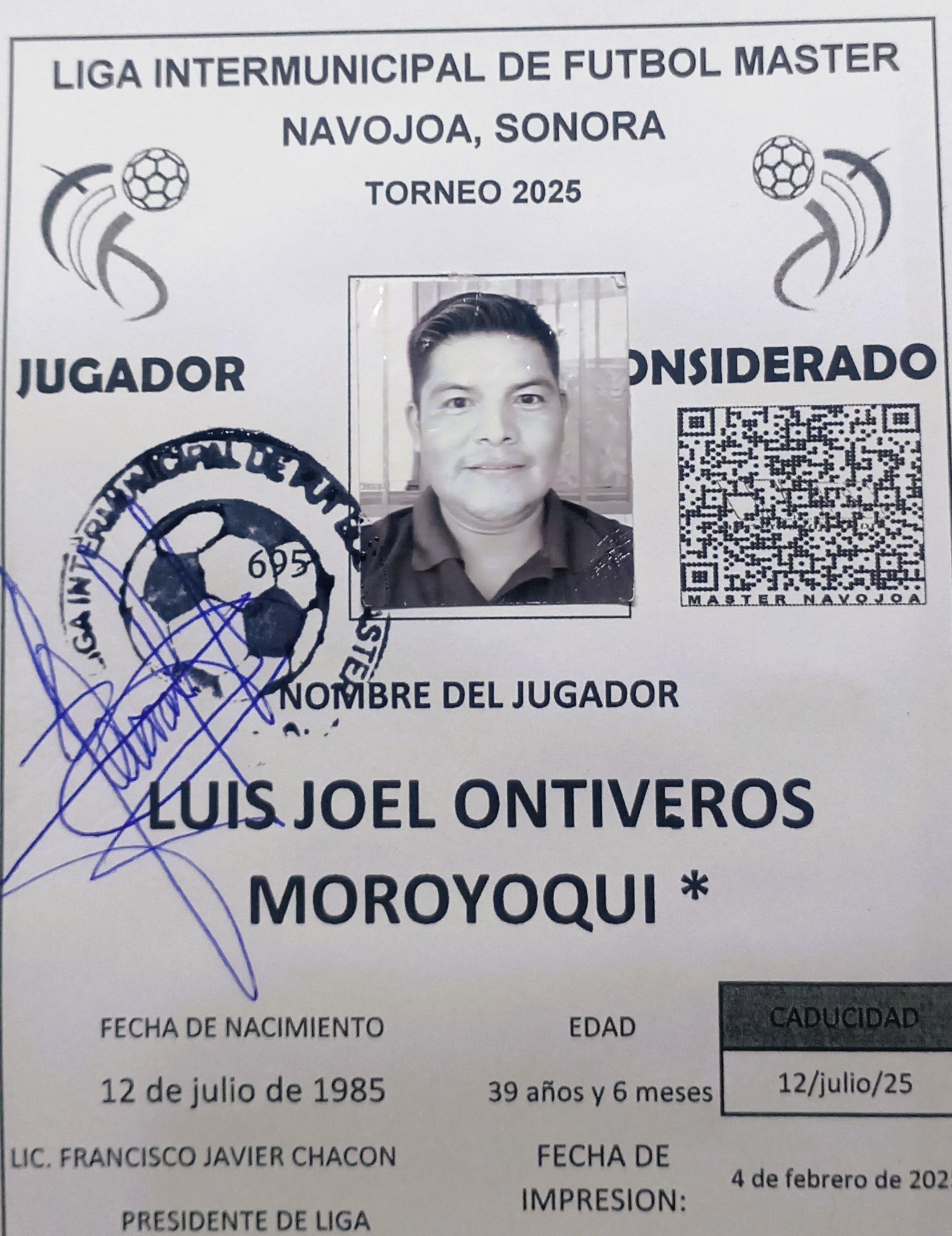 Foto de LUIS JOEL ONTIVEROS MOROYOQUI *