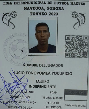 Foto de LUCIO TONOPOMEA YOCUPICIO
